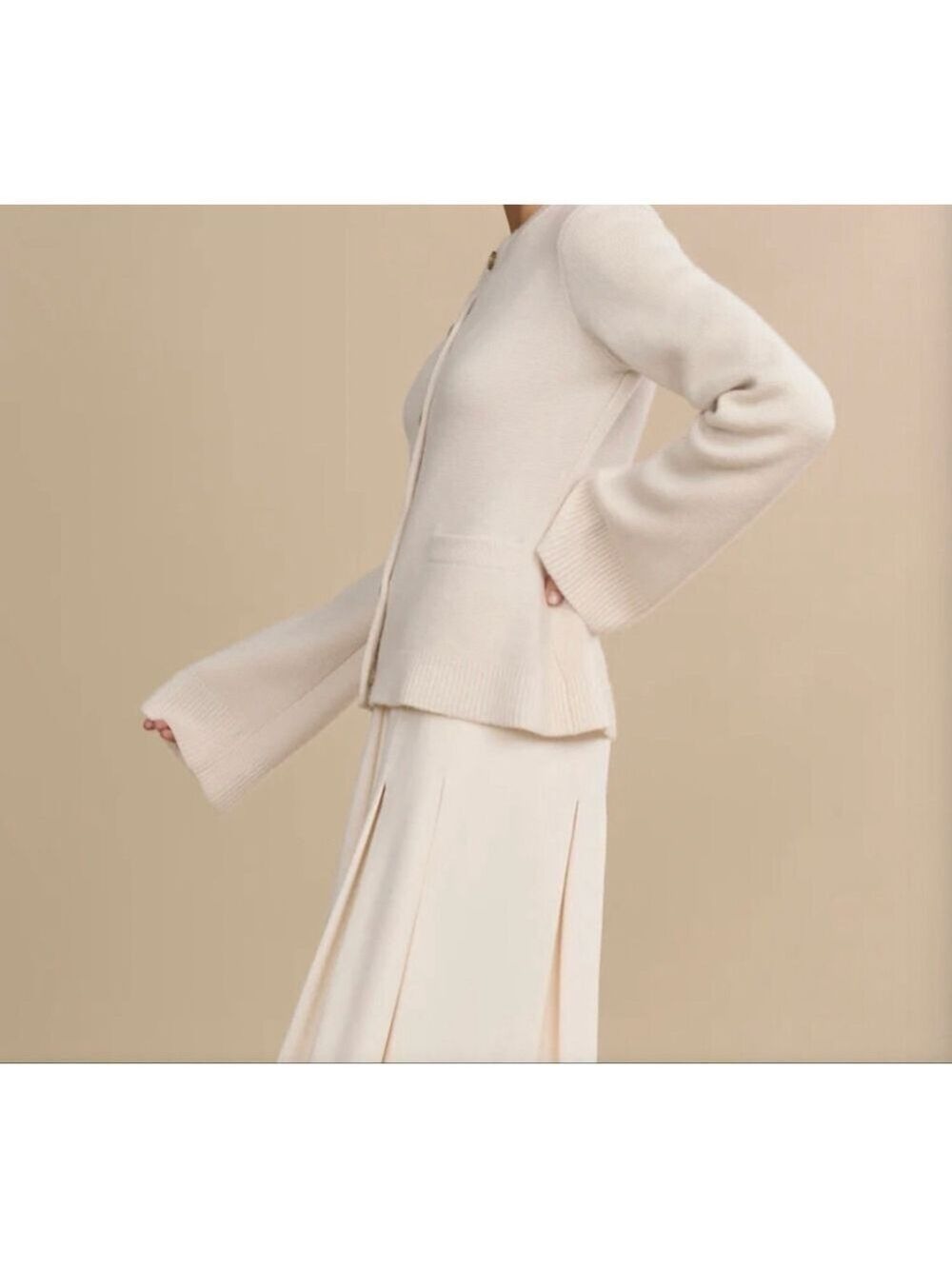 NWT Jenni Kayne Cooper Cardigan M Ivory - Picture 3 of 6
